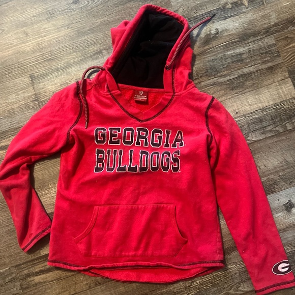 Tops - Georgia Bulldogs Red Hoodie